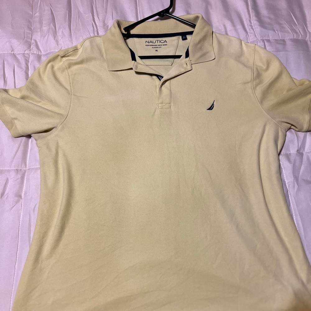 Nautical SS Shirt Women’s XL pale yellow/green